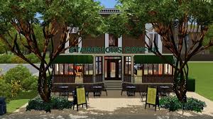 Starbucks Coffee House By Gardenof Coffee House Sims House Outdoor Decor