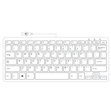 Heute sind die meisten tastaturen elektronische tastaturen. R Go Compact Tastatur Qwertz De Weiss Kabelgebunden R Go Tools