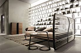 Bold metal borders the headboard, along with small, round grooved details to contrast beautifully. 20 Modern Bedroom Headboards
