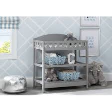 Delta Children Wilmington Changing Table With Pad Color Grey In 2020 Diaper Changing Table Changing Table Best Changing Table