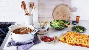 Bread and pizza workshops / prepare ahead entertaining cookery courses / cakes, bakes and biscuits / canapés and party f. Make Ahead Entertaining Meal Martha Stewart