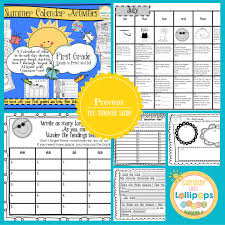 5 00 130 Pages Of Activities Summer Calendar Activities For First Grade A Calendar Of Ideas To Do Each Day Du Calendar Activities First Grade School Calendar