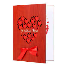 Choose from thousands of templates for every event: Nuobesty Wooden Love Greeting Cards Holl Buy Online In Gambia At Desertcart