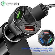 Usb Car Charger Qc 3 0 Car Charger Adapter For Iphone Usb Fast Charging Mobile Phone Car Charger Motorcycle Usb Car Charger In 2020 Charger Car Car Usb Usb