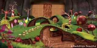 Wonka Chocolate Factory Backdrop Wonka Chocolate Factory Chocolate Factory Wonka Chocolate
