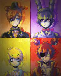 Fnaf The Animatronics By Startheyoshi On Deviantart Fnaf Anime Fnaf Fnaf Art