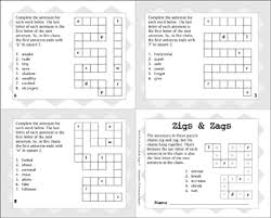 There are a number of variations on this theme featured on puzzle choice, … Clueless Crosswords Printable Crossword Puzzles Mini Books