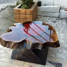 World On On Your Table Circular Table Design Blue Ocean Design Epoxy Table Epoxytable Epoxyart Epoxy Wood Table Design Wood Resin Table Epoxy Wood Table