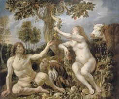 Commanded adam and eve to not eat from the tree or they surely would die.the bible never specifically says that the tree was an apple tree. Adam And Eve Painting By Jacob Jordaens