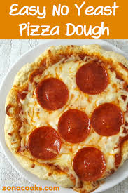 Easy Dough Without Yeast For Pizza In 2020 No Yeast Pizza Dough Easy Homemade Pizza Easy Pizza Dough Recipe For Kids
