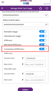 Know how to pay sbi credit card bill online & offline using neft, mobile banking, debit card, bill desk, cheque, cash, visa, paynet, debit card, atm you have to make the sbi credit card payment online or offline before the due date through any of the methods such as netbanking, mobile banking. How To Activate Online Transactions For Sbi Debit Card Bankingidea Org