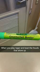 Pen manufacturers claim such pens will detect a great majority of counterfeit bills,2 but critics suggest service inspector and asked whether the pen works as advertised, to which the inspector replied it is. Our New Counterfeit Pens At Work Reminded Me Of A Certain Red Grappler Blazblue
