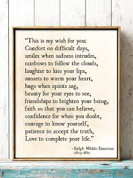 Ralph Waldo Emerson Quote My Wish For You Grad Graduation Etsy In 2020 Emerson Quotes Ralph Waldo Emerson Quotes My Wish For You