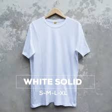 Jual kaos polos warna putih di lapak tshirt review sumber : Kaos Polos Warna Putih Cerah Bahan Combed 30s Lazada Indonesia