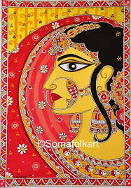 Original Madhubani Indian Princess Home Decor Wall Art Indian Art Paintings Madhubani Painting Madhubani Art