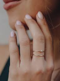 When it comes time to choose a wedding ring to perfectly complement your minimalist engagement ring, choosing a simple wedding band design might be best. Classic Ring Stacking Set Minimalist Jewelry Rings Minimal Wedding Rings Wedding Rings Simple