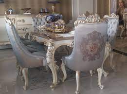 Likewise, a few alabaster bar stools by the kitchen island provide. Casa Padrino Luxury Baroque Dining Room Set Silver Cream Gold 1 Dining Table 6 Dining Chairs Handcrafted Dining Room Furniture In Baroque Style Noble Magnificent