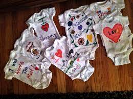 Baby Shower Decorated Onesies Baby Shower Onesie Baby Shower Onesie Decorating Baby Shower Fun