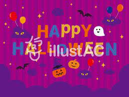 ハッピーハロウィン バナー 背景 無料素材 イラスト かわいい おしゃれ シンプル ベクター 秋 ハロウィン ポップ 商用利用 イラストac フリー ハロウィン バナー 秋 バナー バナー