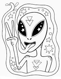 Its very important to help your kids in coloring at the begining. Crazy Alien Coloring Page Free Printable Coloring Pages For Kids