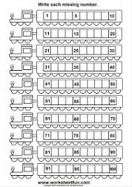 missing numbers 1 100 six worksheets free printable