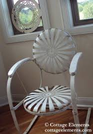 Cottage Elements Doesn T Matter If It S Black Or White White Metal Chairs Metal Lawn Chairs Unique Chair