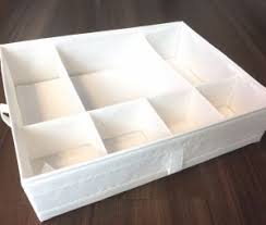 ikea original skubb スクッブ 仕切り付き 収納ケース ボックス ホワイト 44x34x11 cm 収納 収納ケース インテリア