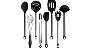Check spelling or type a new query. Silicone And Stainless Steel Kitchen Cooking Utensils Set 8 Pieces Kogan Com