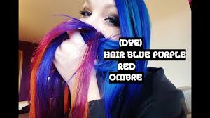 You can color your hair with the if you have medium skin with warm undertones…go with a plum hair color. Dye Hair Blue Purple Red Ombre Youtube