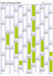 Hier finden sie kostenlose kalender mit den ferien thüringen 2022, gesetzlichen feiertagen und kalenderwochen. Ferien Thuringen 2022 Ferienkalender Zum Ausdrucken