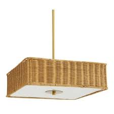 Vintage New Rattan Pendant Lighting Chairish