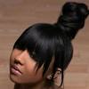Weave Bun With Bangs