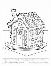 The kitten is waiting for coloring. Christmas Color By Number Worksheet Education Com