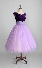 Reserved Vintage 1950s Dress 50s Purple Velvet And Chiffon Prom Dress Vintage 1950s Dresses Beautiful Dresses Purple Prom Dress