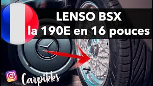 La W201 190e En 16 Pouces Lenso Bsx Youtube