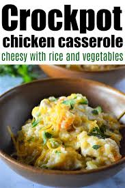 This chicken casserole is packed with plenty of veg including mushrooms, carrot, onion, and celery. Easy Crockpot Chicken Casserole Recipe The Typical Mom