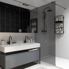 Salles De Bains Modernes Styles Et Tendances Leroy Merlin Salle De Bains Double Vasque Meuble De Salle De Bain Meuble Salle De Bain Ikea