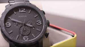 Zeitlos exzellent beast limited edition orange referenz zl. Fossil Herrenuhr Jr1354 Nate Chronograph In Schwarz Und Dunkelgrau