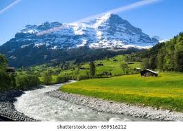 Free for commercial use no attribution required high quality images. Nice Nature View Canal Ice Mountain Stock Photo Edit Now 659516212