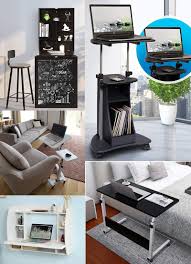 This folding table can be used not only for your laptop or ipad, but also for learning, homework, dinner and more.health and high quality: 10 Compact Computer Desk For Home Office With Limited Space Design Swan