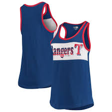 Texas Rangers New Era Women S Racerback Baby Jersey Tank Top Royal Walmart Com