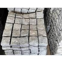 Modern Outdoor Application G654 Chinese Granite Floor Paving Stone Cubes  Split Design Style