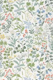 Wallpaper Aislinn Wallpaper From The 70s Floral Wallpaper Borastapeter White Wallpaper