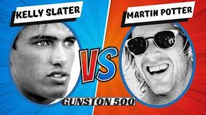 SURFING ICONS: Kelly Slater and Martin Potter