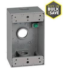 Surface mounted outlet with integrated shutter bakelite 16 a, ac 250 v, ip 20, 62 mm ø. Sigma Electric 1 Gang Weatherproof Box 1 Gang Gray Metal Weatherproof New Work Standard Rectangular Exterior Electrical Box In The Electrical Boxes Department At Lowes Com