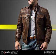 Jaket Kulit Pria Mf1809 Ra Leather Jaket Kulit Harga Pabrik Jaket Kulit Jaket Kulit Pria Jaket