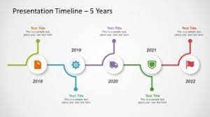 It is a horizontal timeline template containing five and four milestone diagrams. Free Timeline Template For Powerpoint Slidemodel