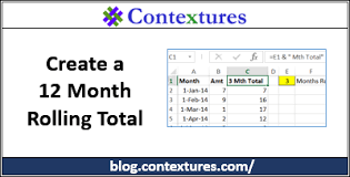 Create A Rolling Total In Excel Contextures Blog