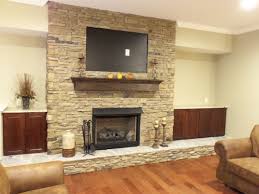 I Was Wondering What This Would Look Like With A Hearth That Runs The Whole Length Of The Wall And Built Ins Ab Brown Cabinets Brown Family Rooms Small Remodel