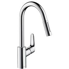 Pull down kitchen faucet sprayer are those with a detachable spray head attached to a hose that passes through the body of the faucet. Hansgrohe Focus 31815000 Single Lever Kitchen Mixer With Pull Out Spray Chrome